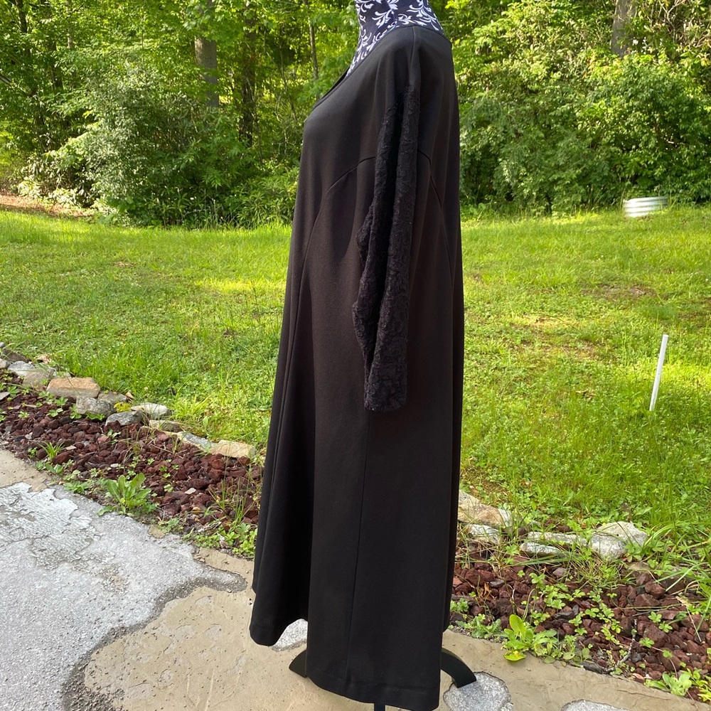 Roaman's Women's Vintage Black Maxi Dress With Lace Size B6 Equal to 3X - Picture 8 of 14